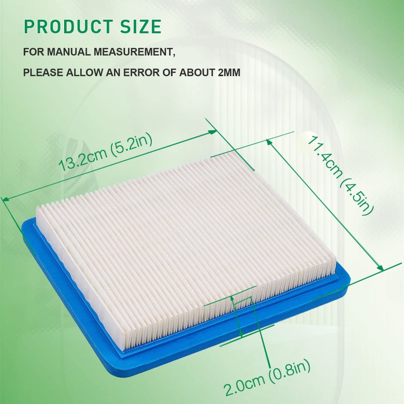 cyleto 17213-GET-000 Air Filter for Honda Ruckus Zoomer Metro Dio Z4 NPS50 2003-2014 / CHF50 Metropolitan Crea SCOOPY JAZZ 50 2002-2009 17213-GET-000 For Briggs and Stratton 491588 399959 4915885 625e 675ex - Image 2